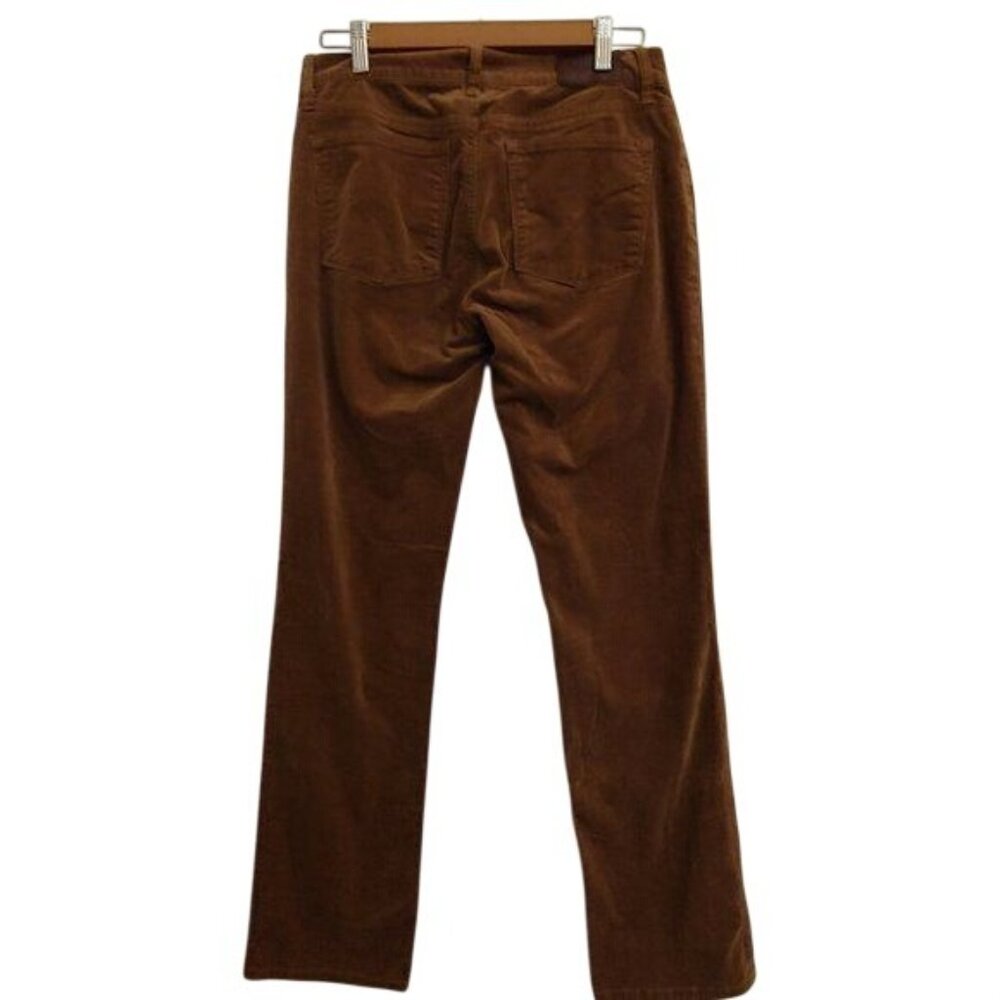 Lauren Ralph Lauren Brown Corduroy Straight Leg Heritage Old Money Pants 8 - Picture 3 of 11